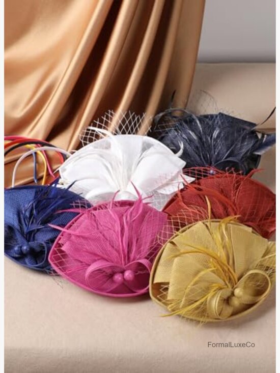 Tea Party Pillbox Derby Fascinator Hat Adjustable Adult